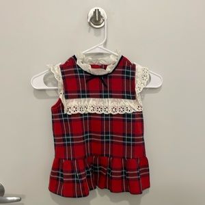 Janie & Jack plaid top, size 6